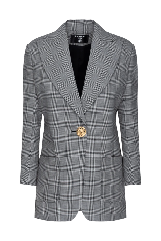 Balmain woman gray wool jacket for women 175777 - photo 1