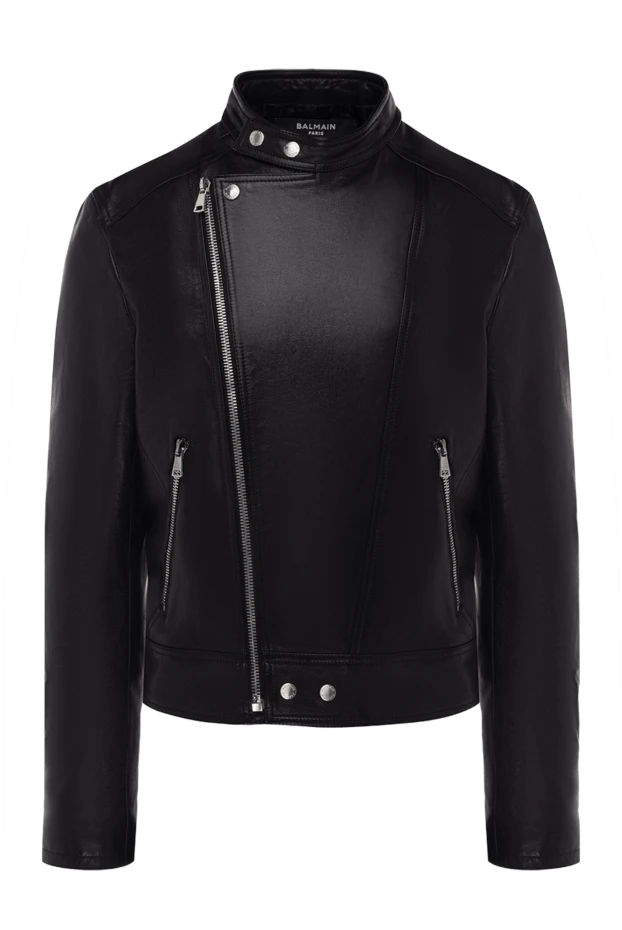 Balmain man black leather jacket for men buy with prices and photos 175778 - photo 1