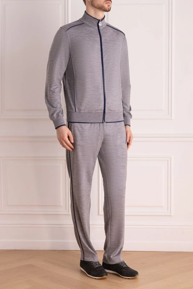 Stefano Ricci gray men's wool and polyamide walking suit 175834 - photo 3