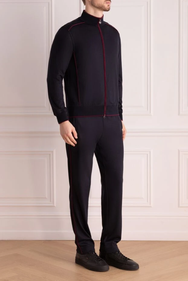 Stefano Ricci blue men's wool and polyamide walking suit 175835 - photo 3