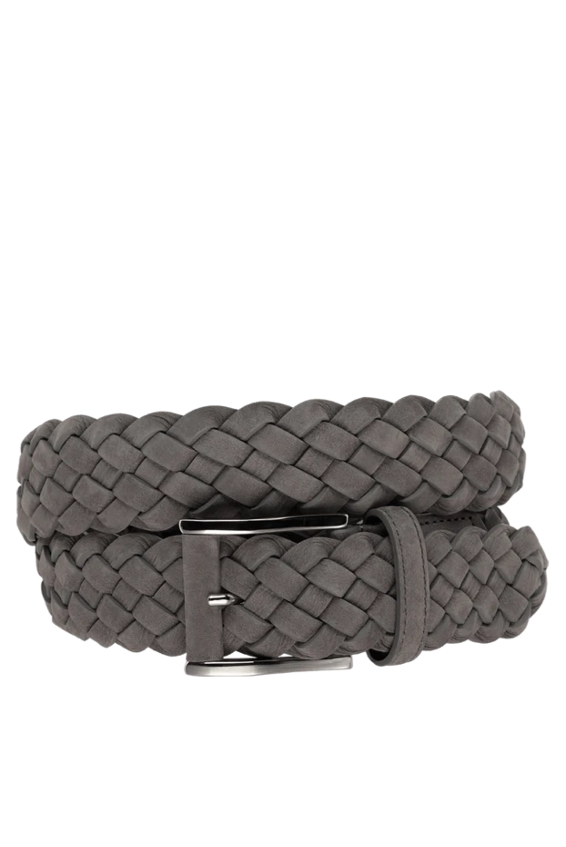 Cesare di Napoli suede belt for men gray 175852 - photo 1