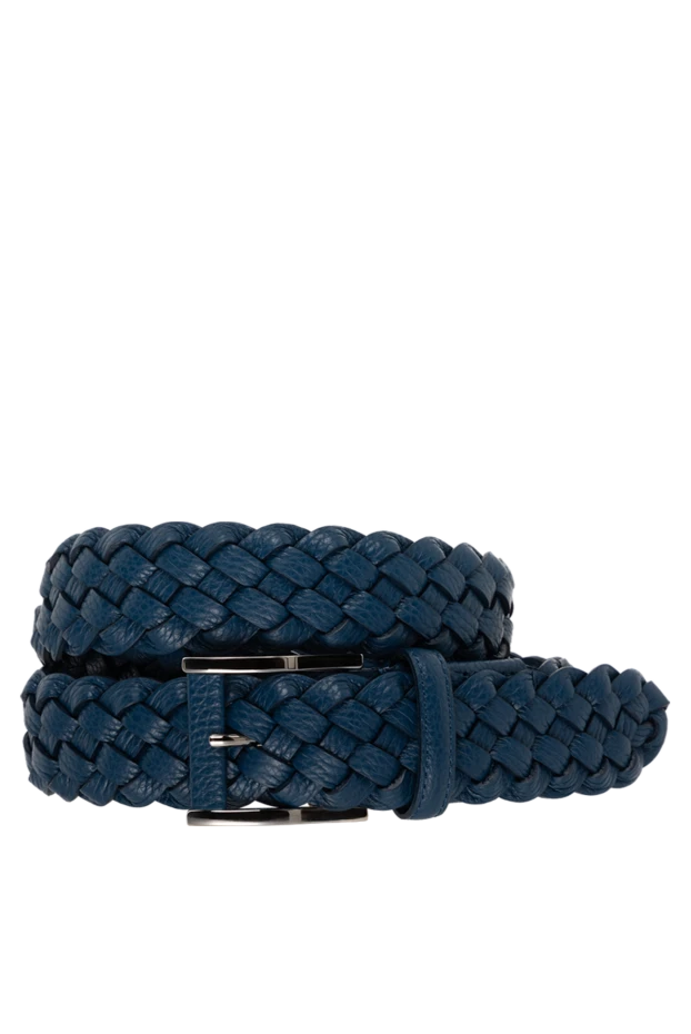 Cesare di Napoli leather belt for men blue 175866 - photo 1