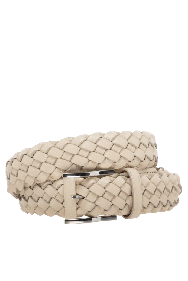 Cesare di Napoli man men's leather belt, beige buy with prices and photos 175873 - photo 1