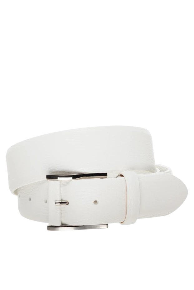 Cesare di Napoli man men's white leather belt buy with prices and photos 175891 - photo 1