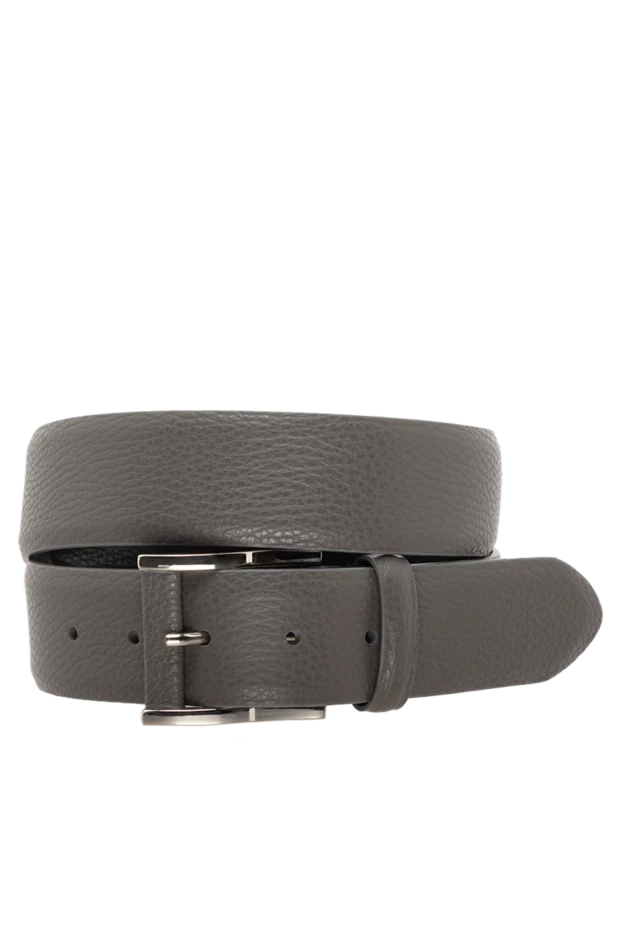 Cesare di Napoli leather belt for men gray 175900 - photo 1