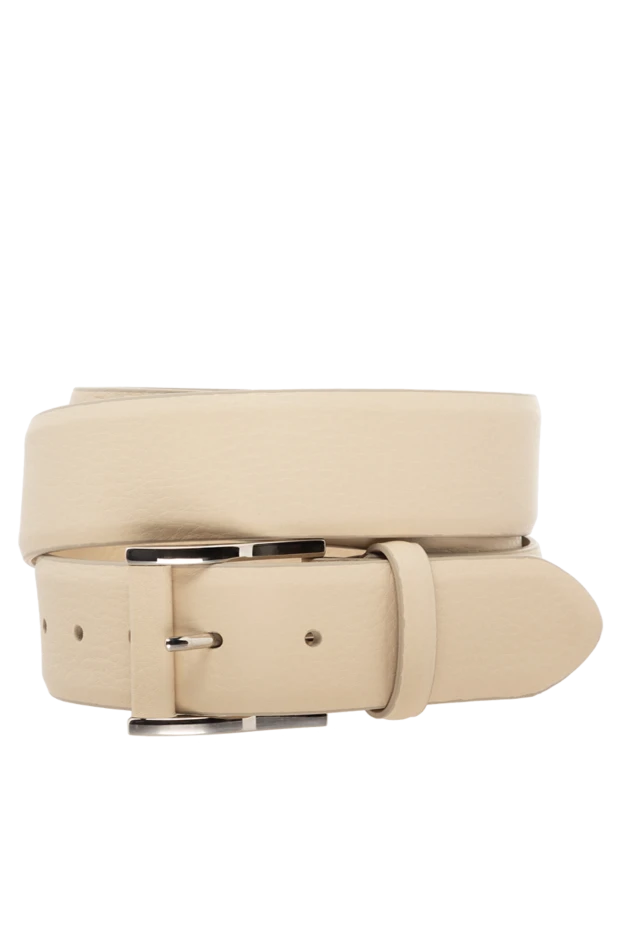 Cesare di Napoli man men's leather belt, beige buy with prices and photos 175902 - photo 1