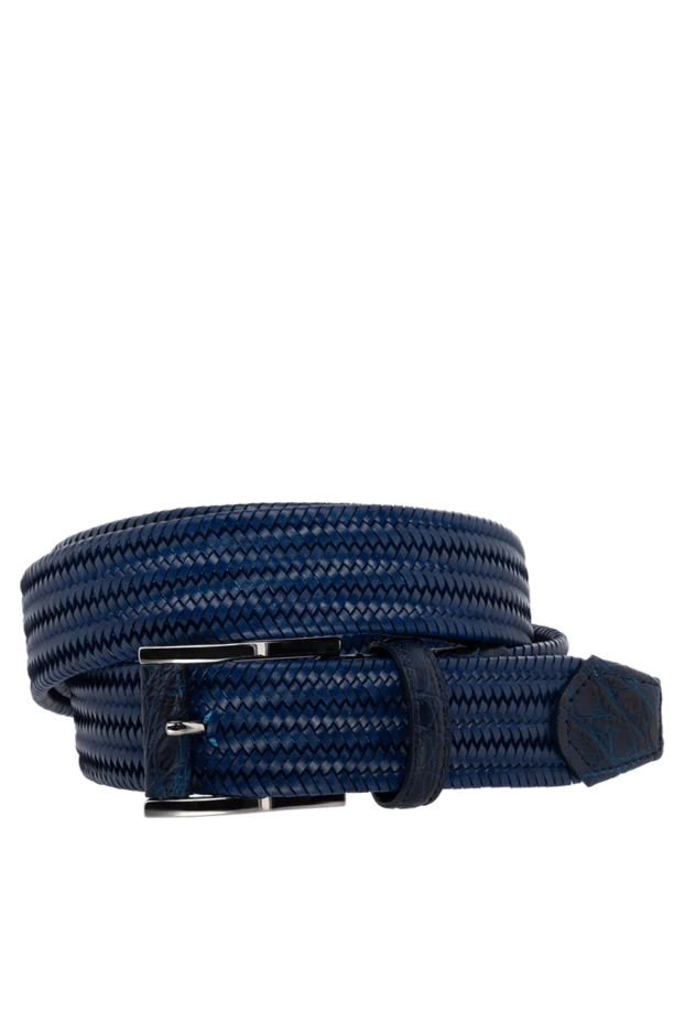 Cesare di Napoli man men's blue leather belt buy with prices and photos 175905 - photo 1
