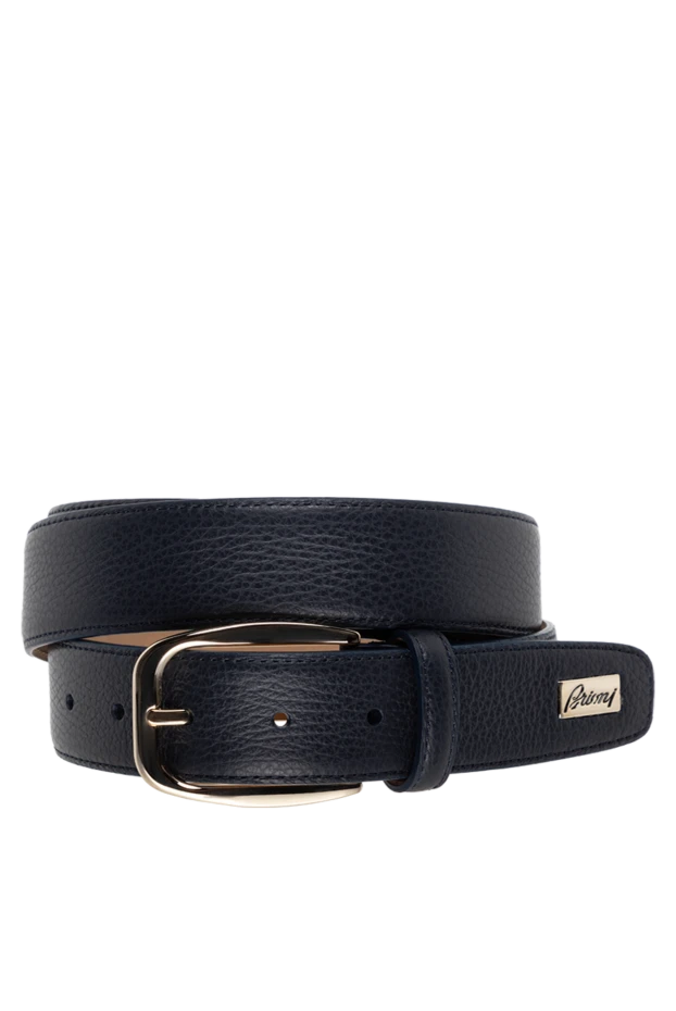 Brioni leather belt for men blue 175907 - photo 1