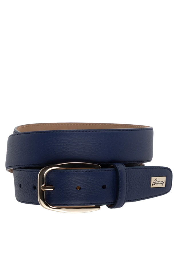 Brioni leather belt for men blue 175909 - photo 1