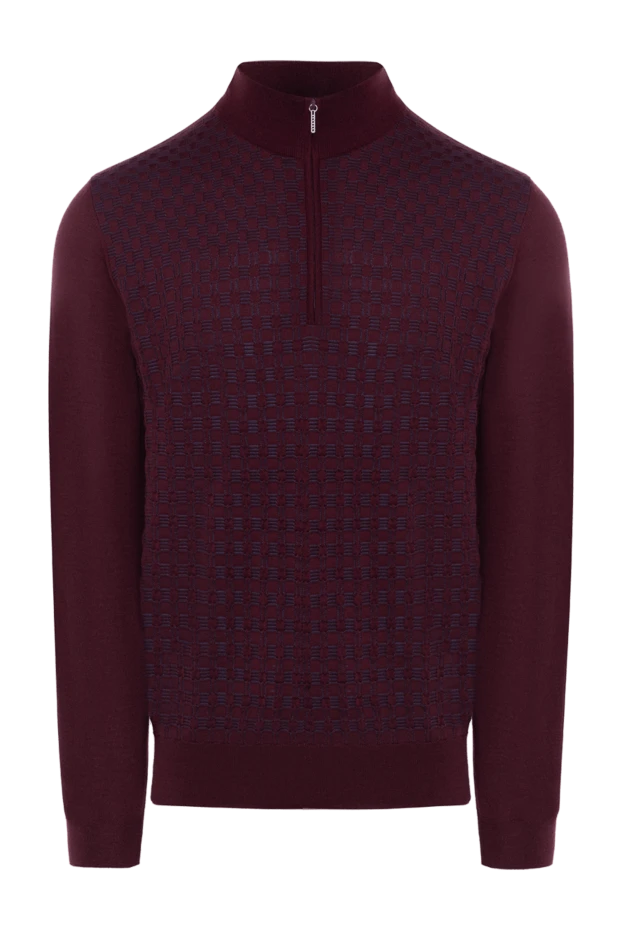 Cesare di Napoli man men's cashmere and silk burgundy troyer buy with prices and photos 175934 - photo 1