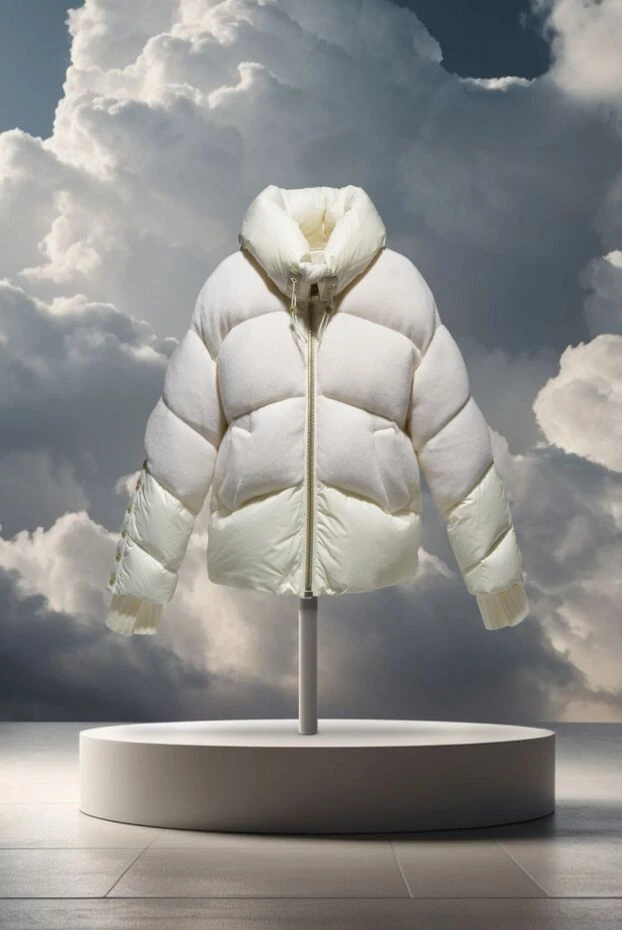 Пуховик белый женский - фото 2