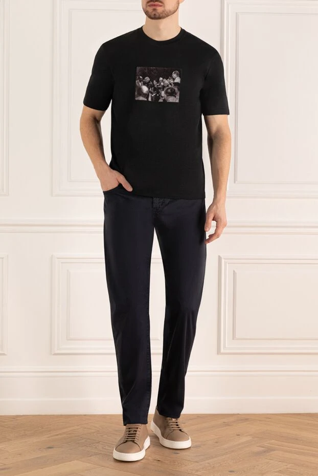 Limitato мужские футболка из хлопка черная мужская купить с ценами и фото 176002 - фото 2