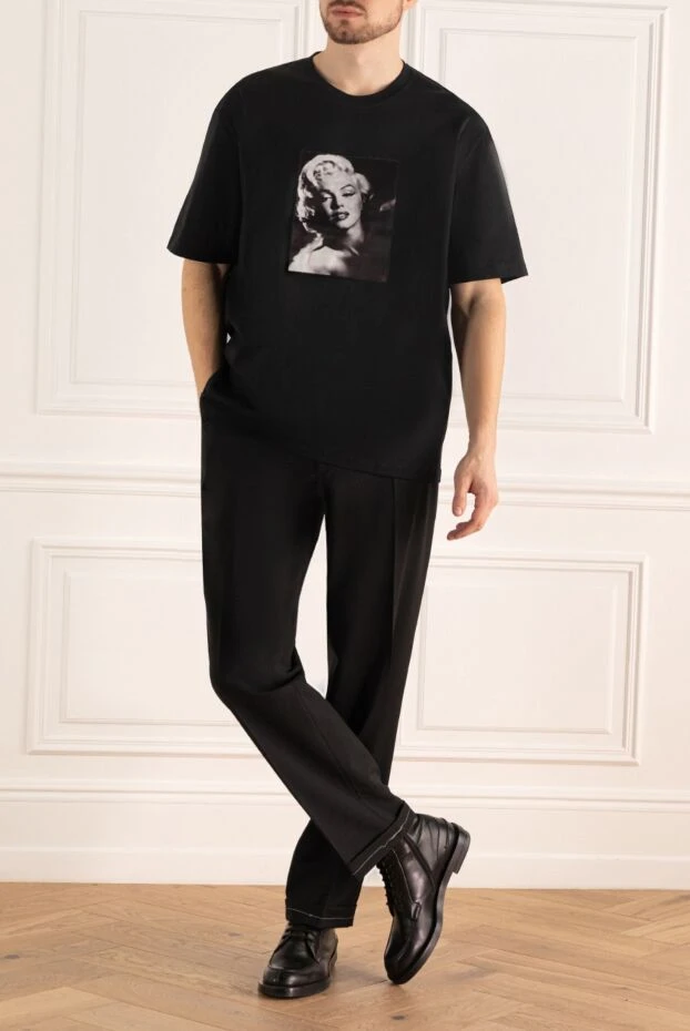 Limitato мужские футболка из хлопка черная мужская купить с ценами и фото 176004 - фото 2