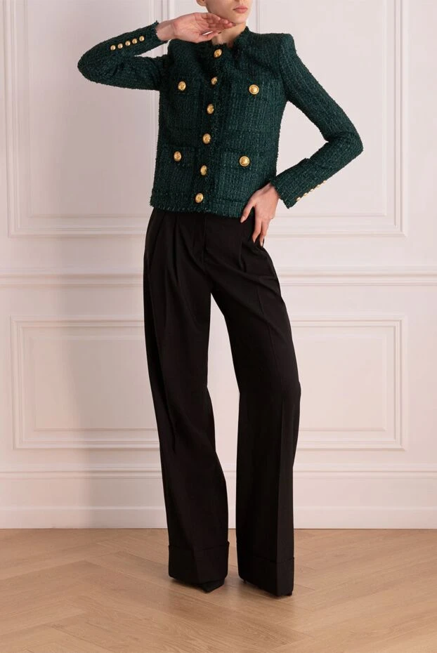 Balmain woman green jacket for women 176054 - photo 2