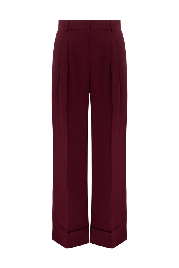 The Andamane женские брюки из полиэстера бордовые женские купить с ценами и фото 176060 - фото 1