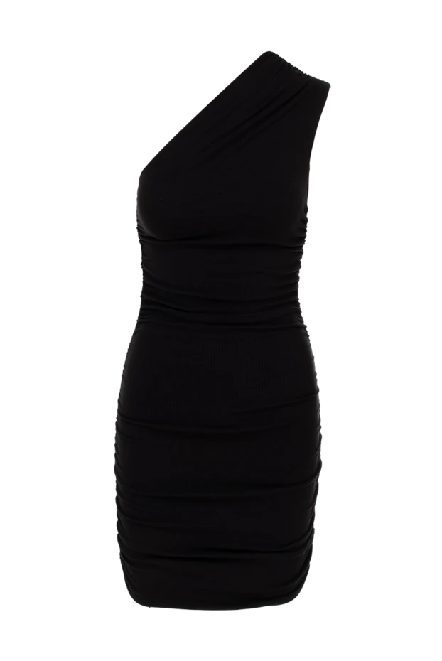 Black viscose dress for women