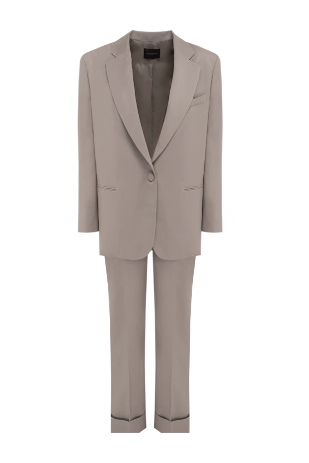 Pantsuit made of polyester gray for women