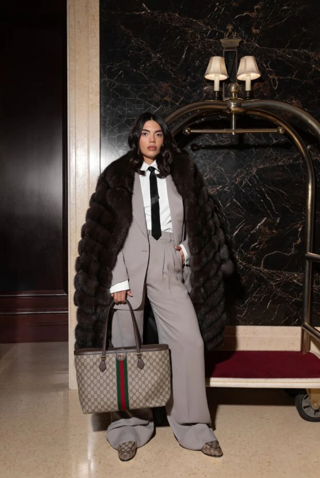 The Andamane брючный костюм из полиэстера серый женский 176075 - фото 3