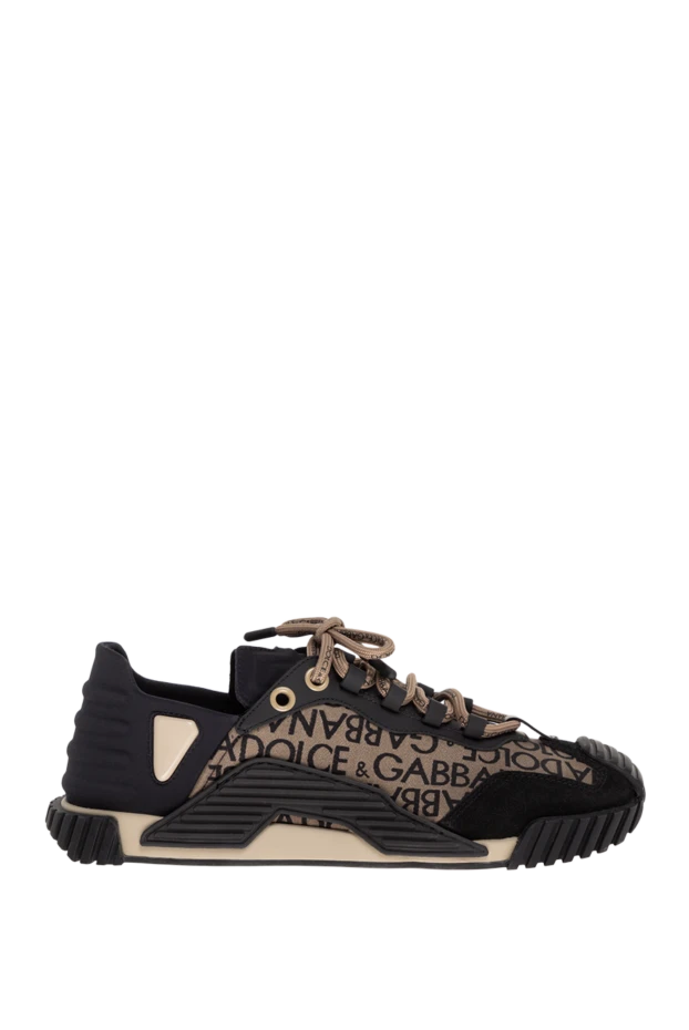 Dolce & Gabbana man men's brown jacquard sneakers buy with prices and photos 176080 - photo 1