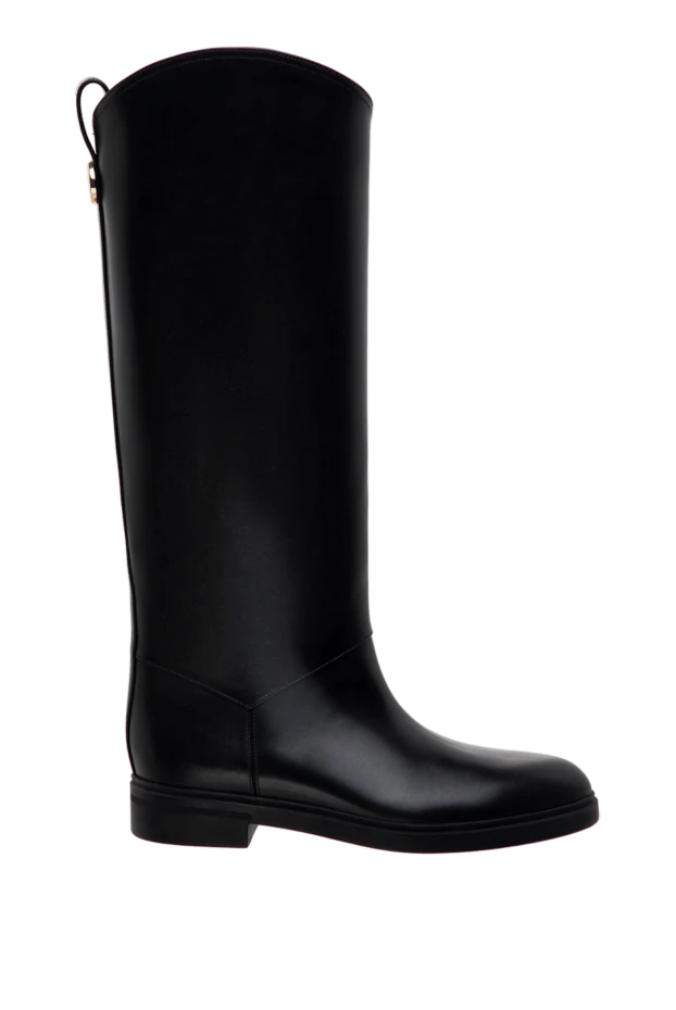 Loro Piana woman black leather boots for women 176085 - photo 1