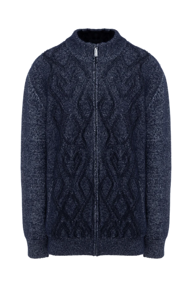 Zilli man men's blue cashmere cardigan buy with prices and photos 176086 - photo 1