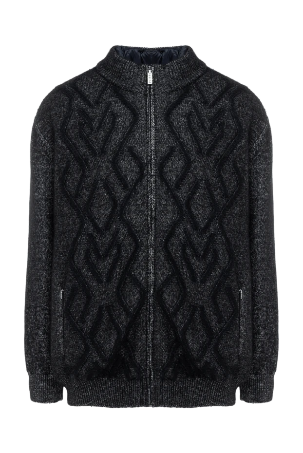 Zilli man cashmere cardigan for men black 176088 - photo 1