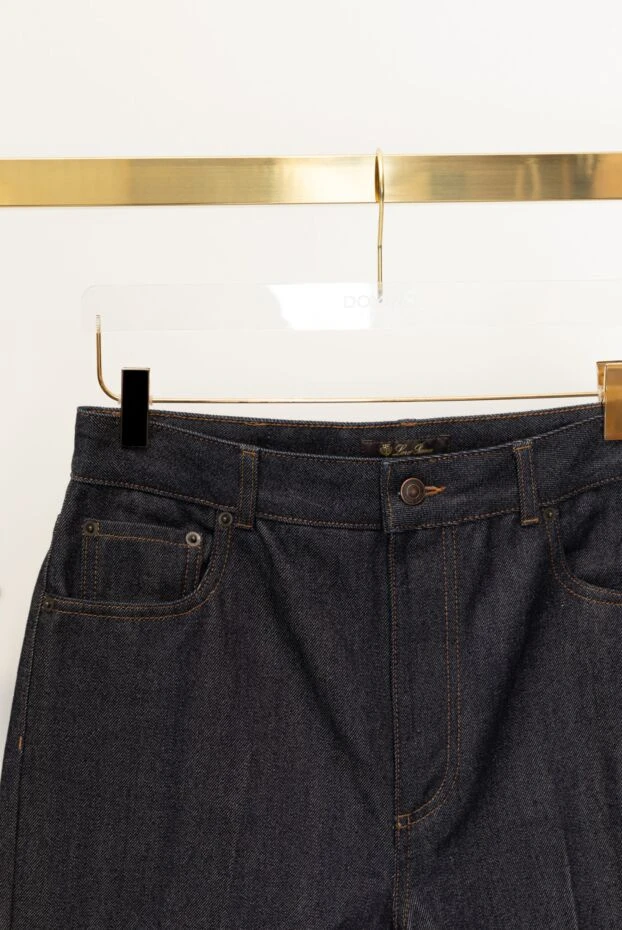 Loro Piana джинсы из хлопка и кашемира синие женские 176126 - фото 2