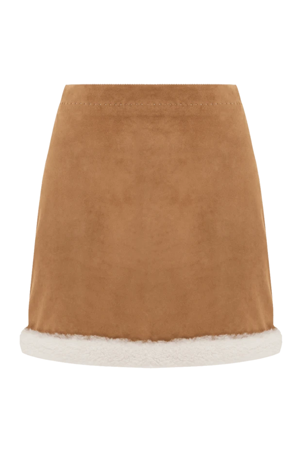 Ermanno Scervino woman beige suede skirt for women buy with prices and photos 176130 - photo 1