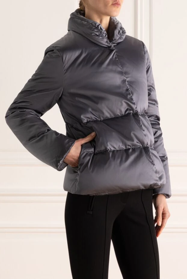 Inuk women's polyamide down jacket gray 176134 - photo 3