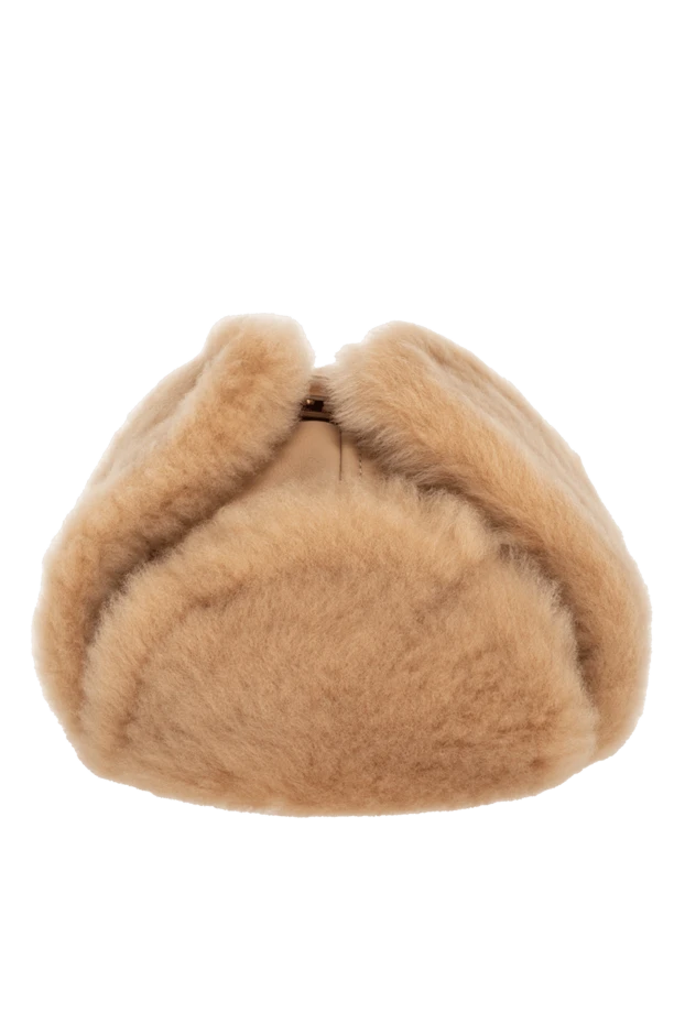 Loro Piana woman beige leather and fur cap for women 176143 - photo 1