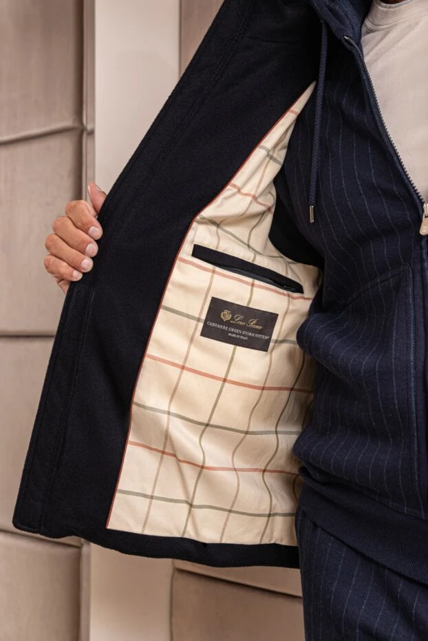 Loro Piana cashmere vest for men black 176152 - photo 3