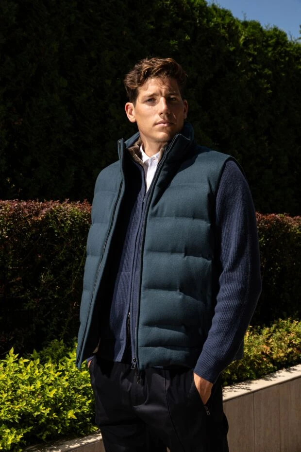 Loro Piana cardigan from cashmere blue for men 176155 - photo 2