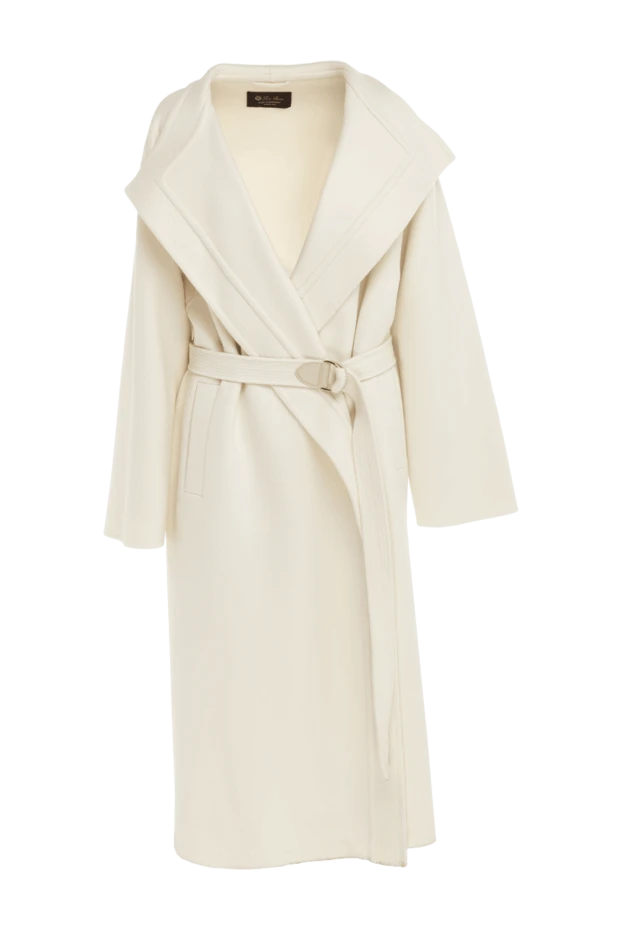 Loro Piana женские пальто из кашемира белое женское купить с ценами и фото 176163 - фото 1