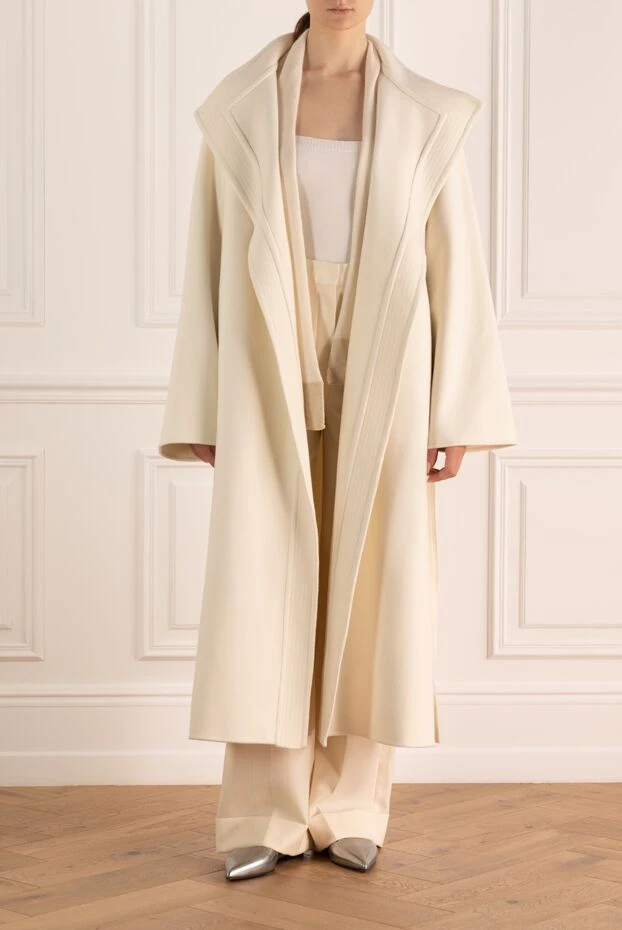 Loro Piana woman white cashmere coat for women buy with prices and photos 176163 - photo 2