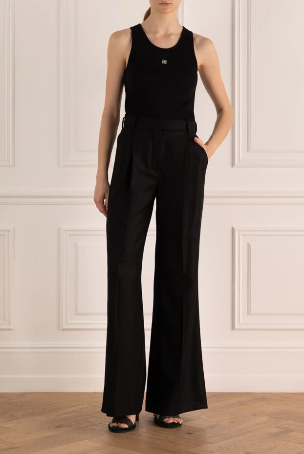 Loro Piana woman black cashmere trousers for women buy with prices and photos 176164 - photo 2