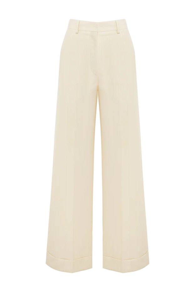 Loro Piana white wool pants for women 176165 - photo 1