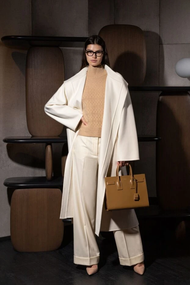 Loro Piana white wool pants for women 176165 - photo 3