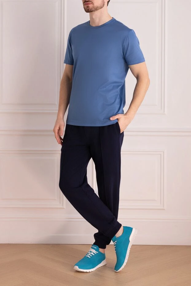 Brunello Cucinelli cotton pants for men blue 176167 - photo 2
