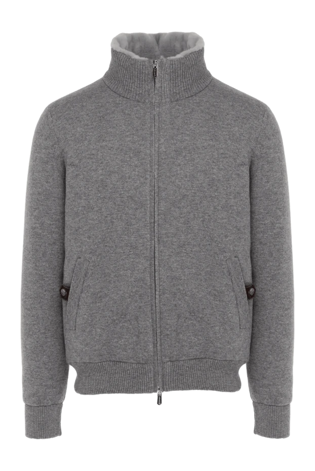 Svevo cashmere cardigan for men gray 176193 - photo 1