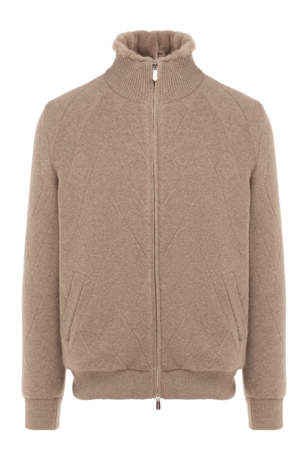 Svevo man cashmere cardigan for men, beige buy with prices and photos 176194 - photo 1