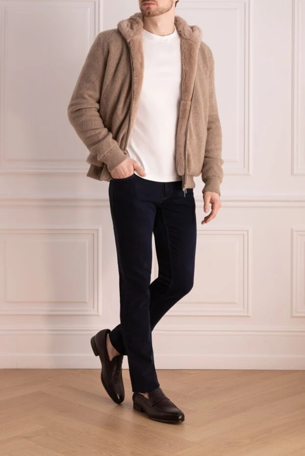 Svevo man cashmere cardigan for men, beige buy with prices and photos 176194 - photo 2