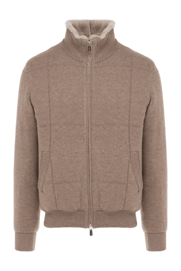 Svevo man cashmere cardigan for men, beige buy with prices and photos 176195 - photo 1