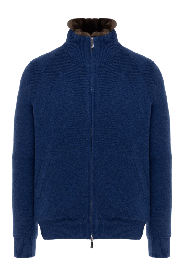 Svevo cashmere cardigan for men blue 176198 - photo 1