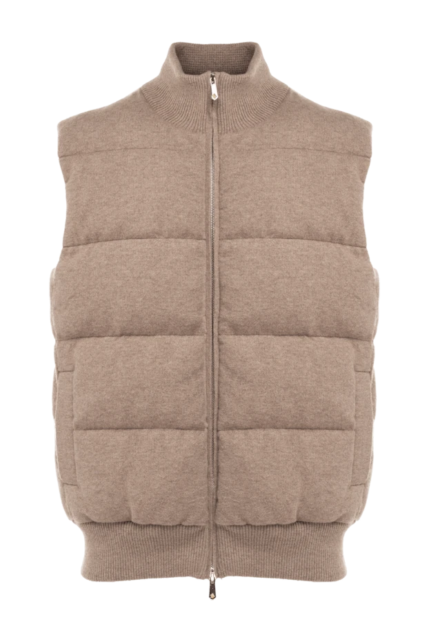 Svevo man beige cashmere vest for men 176202 - photo 1