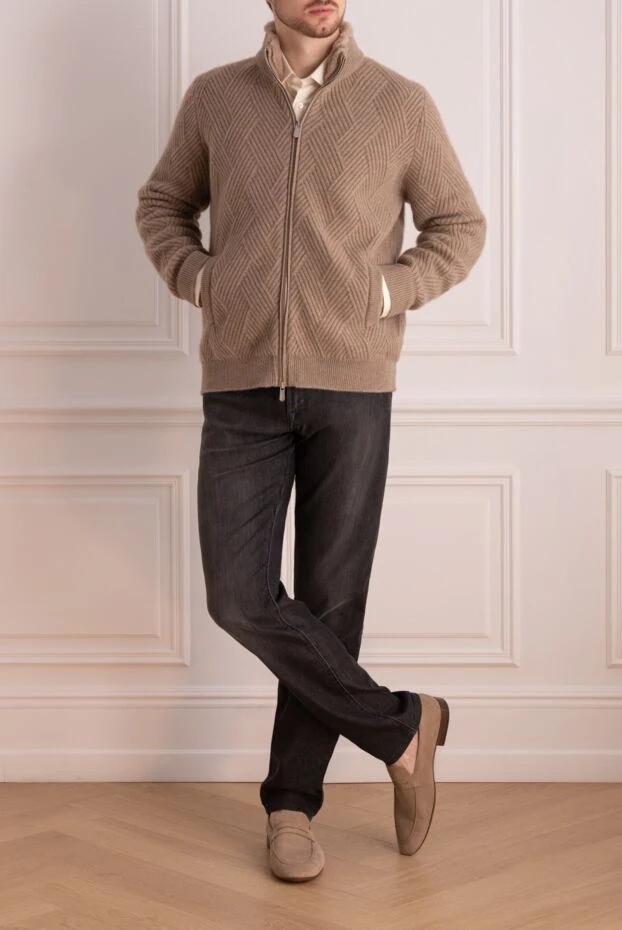 Svevo man beige cashmere cardigan for men buy with prices and photos 176204 - photo 2