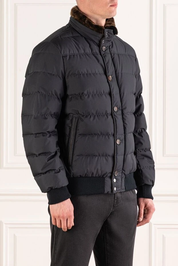 Moorer polyamide down jacket for men blue 176236 - photo 3