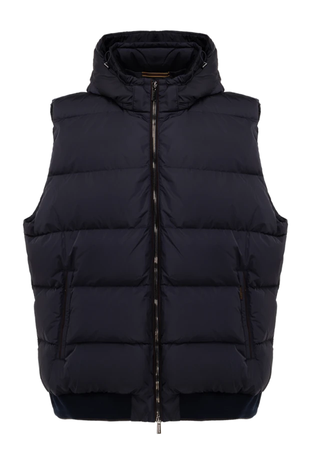 Moorer man men's blue polyamide down vest buy with prices and photos 176239 - photo 1