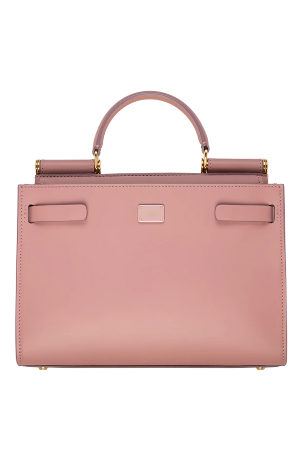 Lamb leather bag for women pink