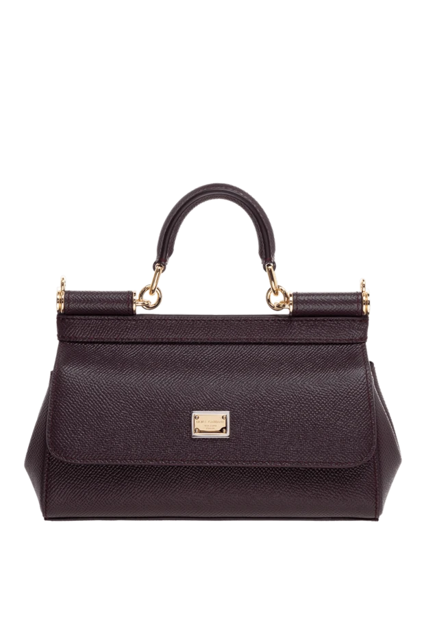 Dolce & Gabbana женские сумка из кожи женская фиолетовая купить с ценами и фото 176247 - фото 1