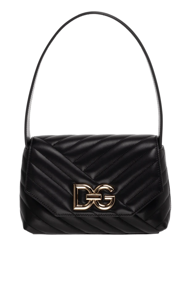 Dolce & Gabbana жіночі сумка зі шкіри ягняти жіноча чорна купити фото з цінами 176257 - фото 1